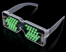 DIY Kit Sound Controlled LED Lighting Glasses LED Electronic Soldering Kits